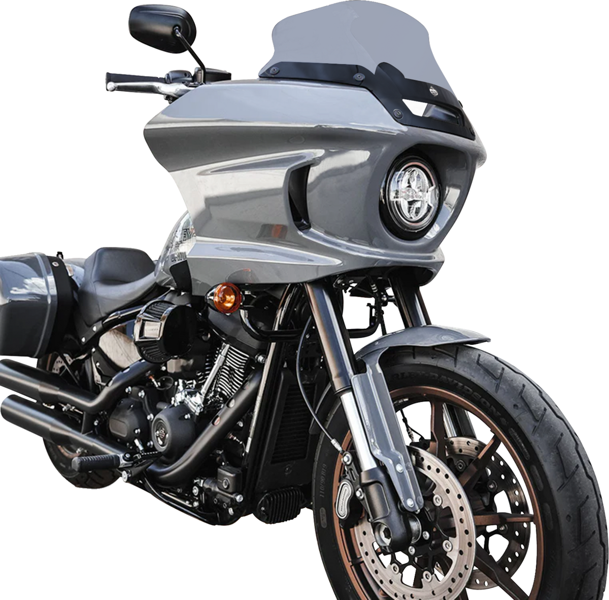 Flare® Windshield - 8" - Dark Smoke - FXLRST