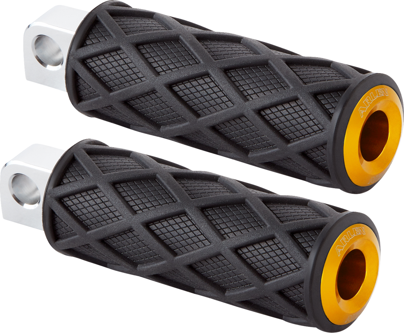 Diamond Foot Pegs - Male Mount - Gold