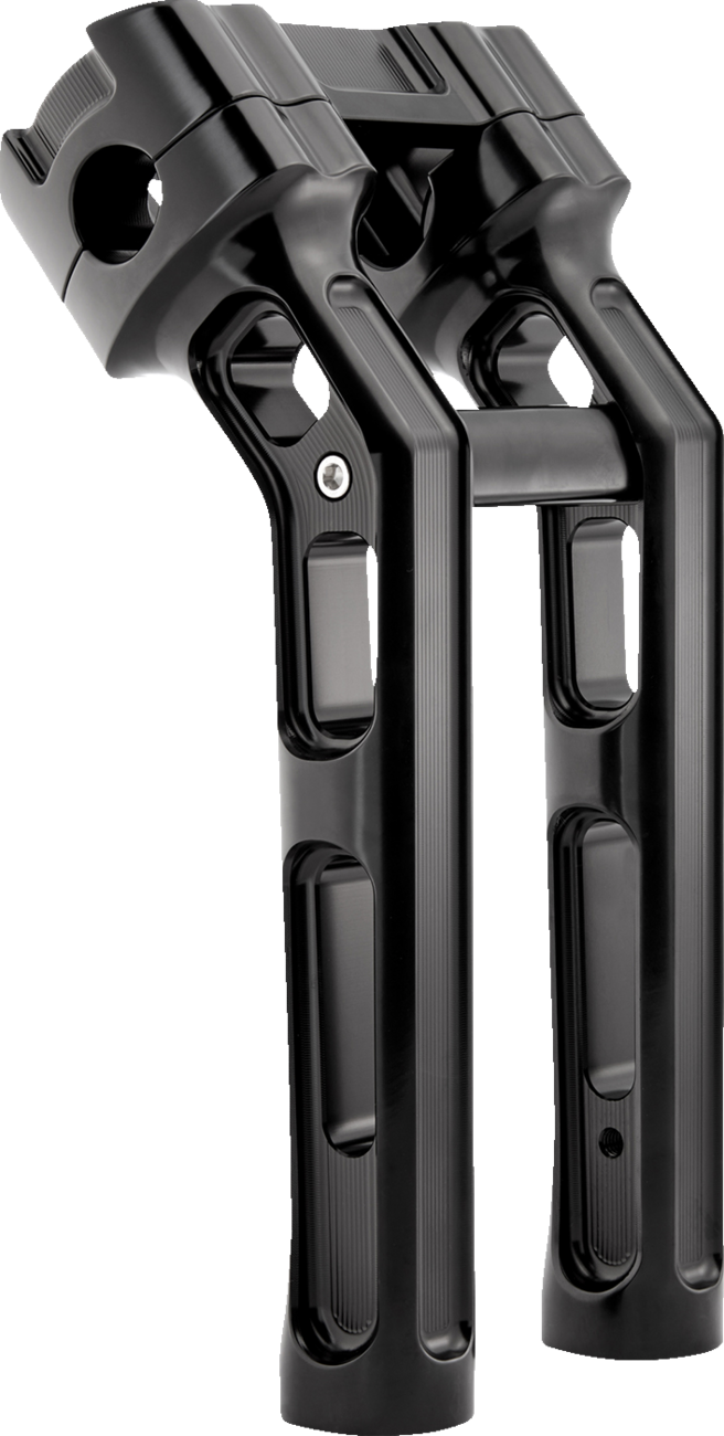 Method Kickback Handlebar Riser - Softail Gauge Cut-Out - 10" - Black