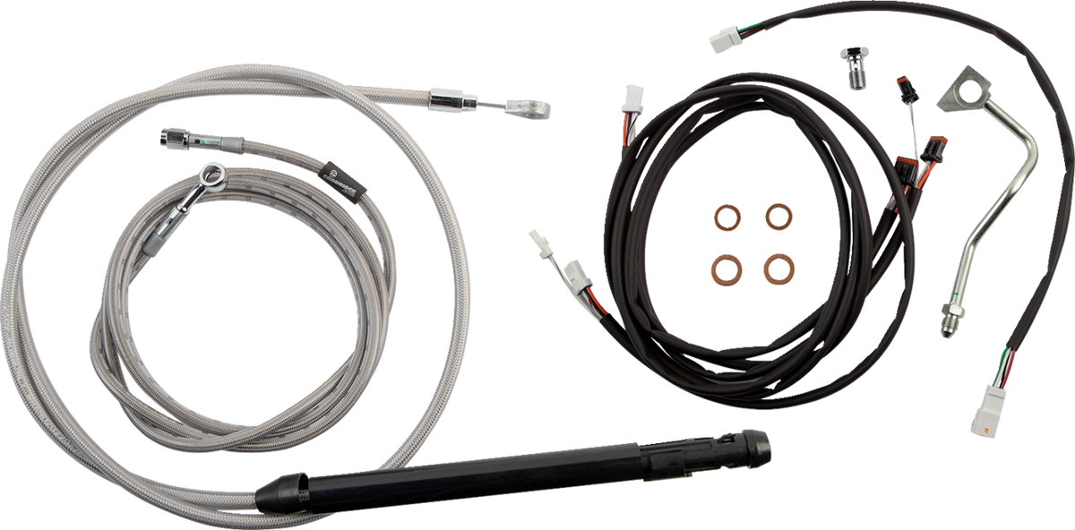 Touring Model Control Kit - Gorilla Ape Hanger - 18" - Stainless Steel