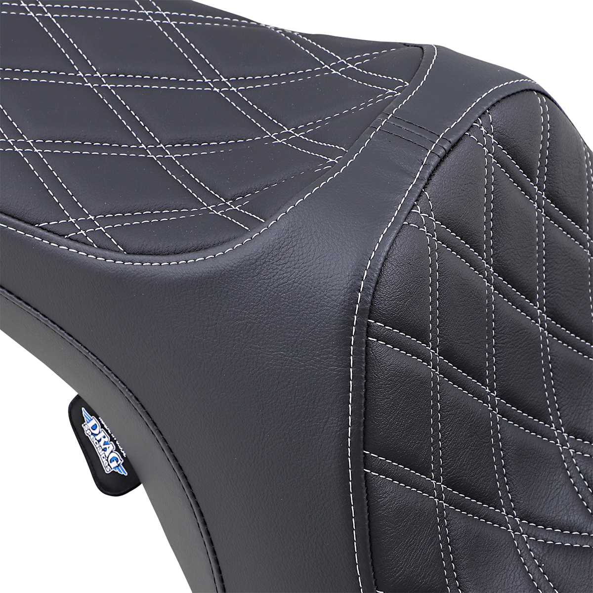 Predator III Seat - Double Diamond - Silver Stitched - FLHR/FLHX '99-'07