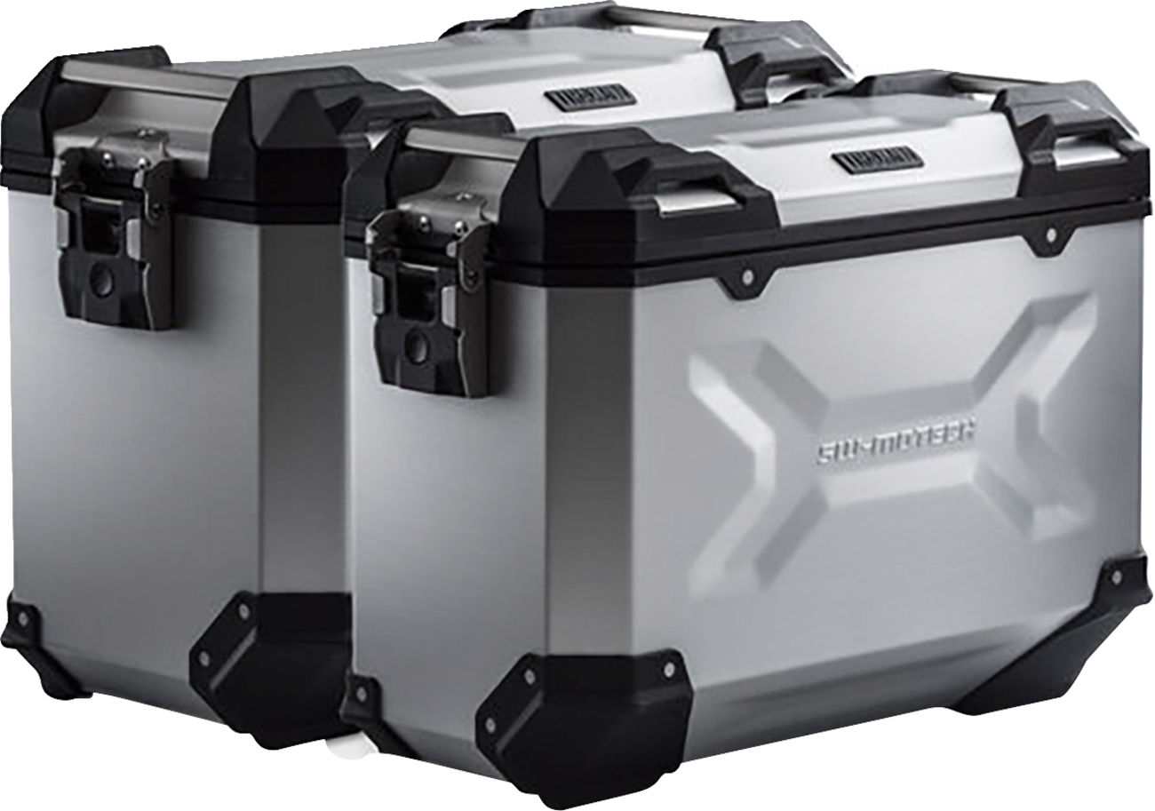 TRAX ADV Aluminum Case System - Silver - Moto Guzzi V85 TT '19-'24