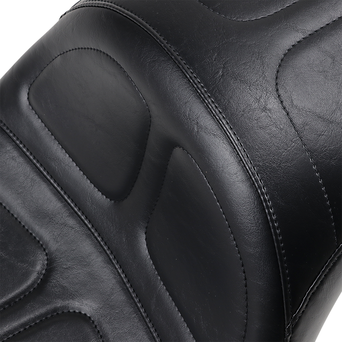 Maverick Daddy Long Legs Seat - Black - Stitched - Softail '18-'23