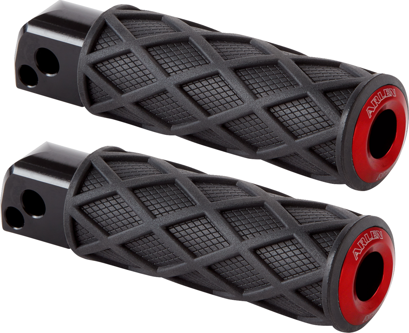 Diamond Foot Pegs - Passenger - Red