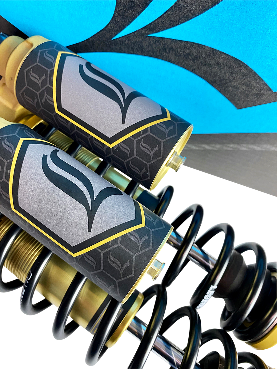 REVO ARC Piggyback Shocks - 14" - Standard - Gold - '99-'17 Dyna