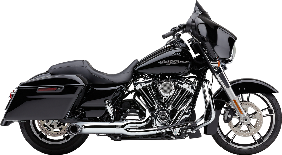 Turn Out 2-Into-1 Exhaust System - Chrome