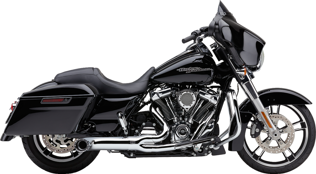 Turn Out 2-Into-1 Exhaust System - Chrome