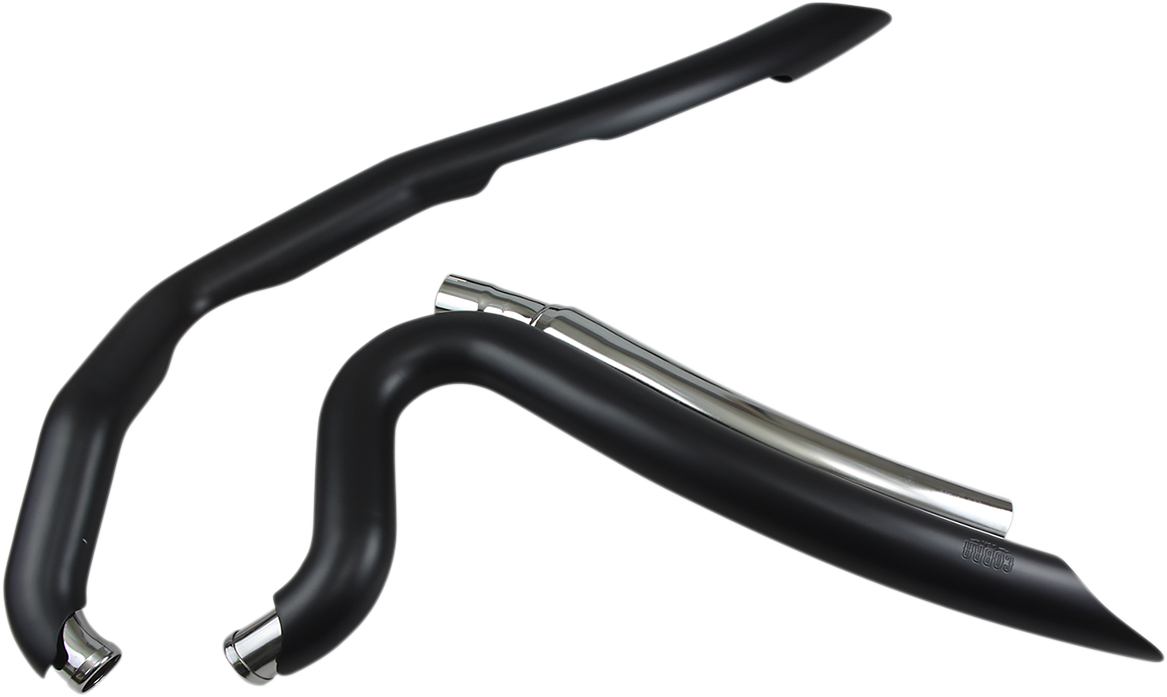 Speedster Swept Short Exhaust - Black