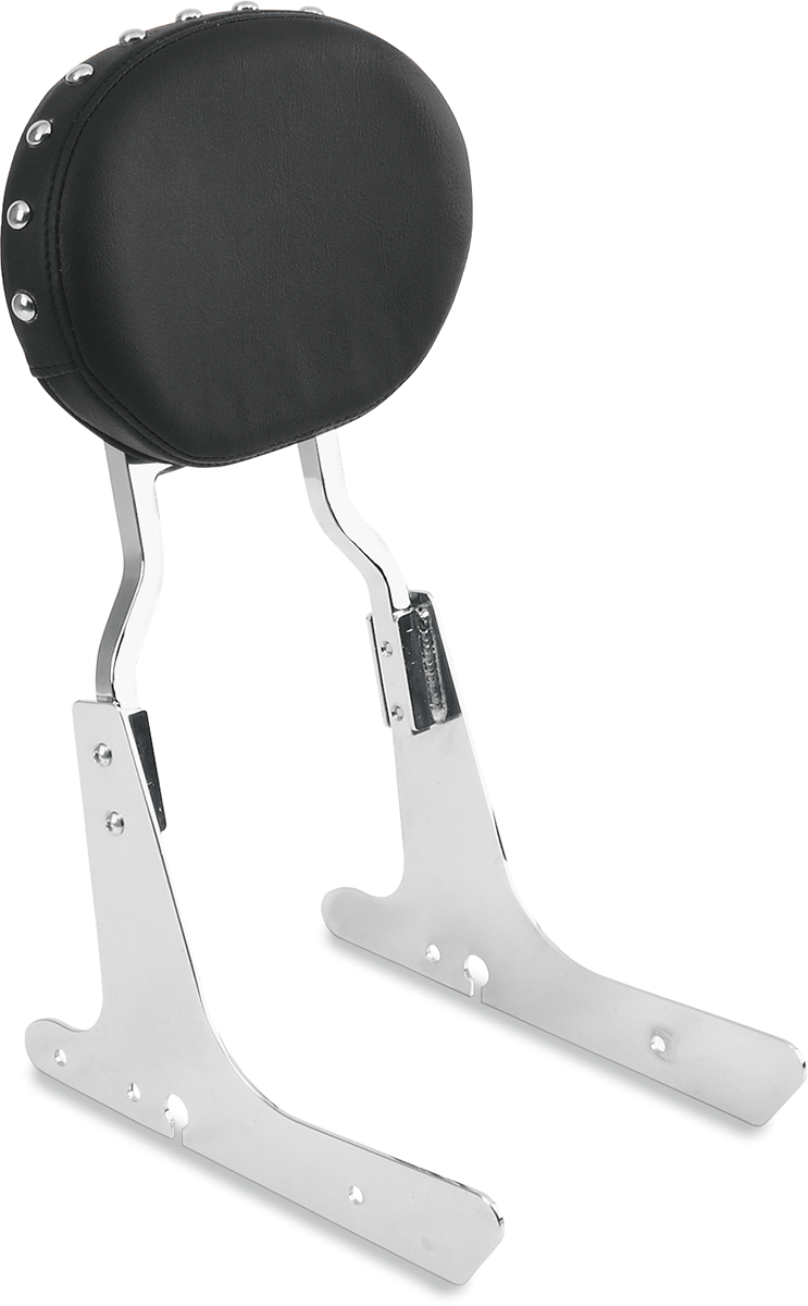 Oval Sissy Bar Pad - Black - Studded