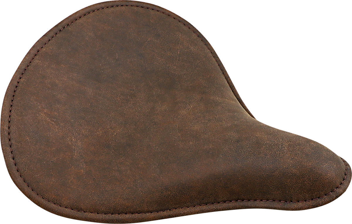 Spring Solo Seat - Large - Low-Profile - Brown W/ Perimeter Stitch