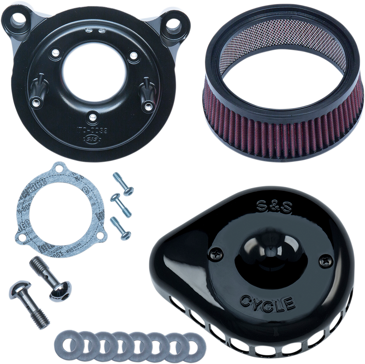 Mini Teardrop Stealth Air Cleaner Kit - Gloss Black