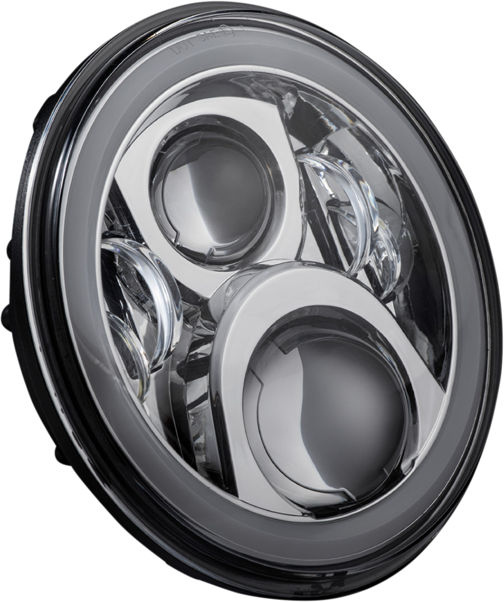 7" Halo Headlamp With Touring Adapter