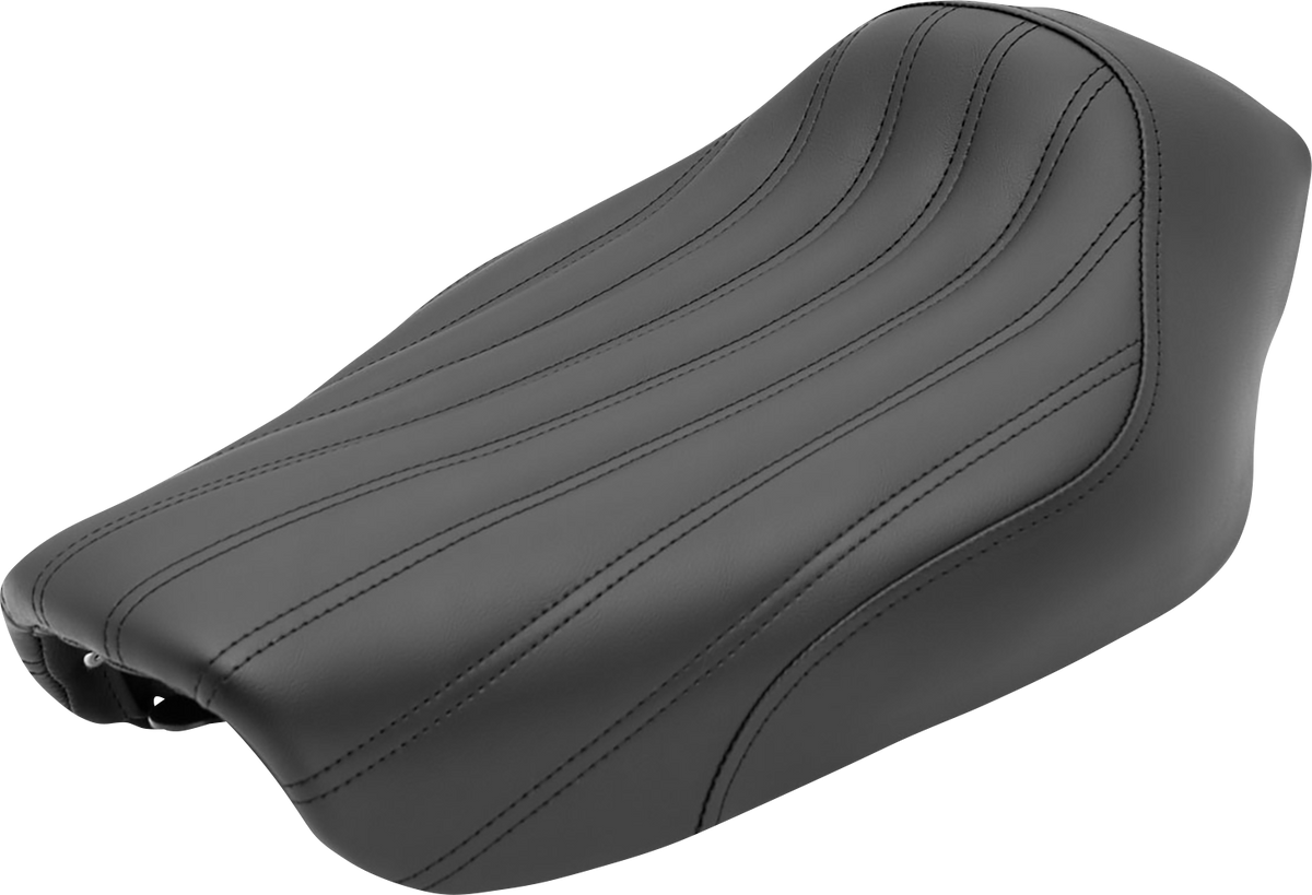 Knuckle Solo Seat - Ribbed - Black - FXD '04-'05