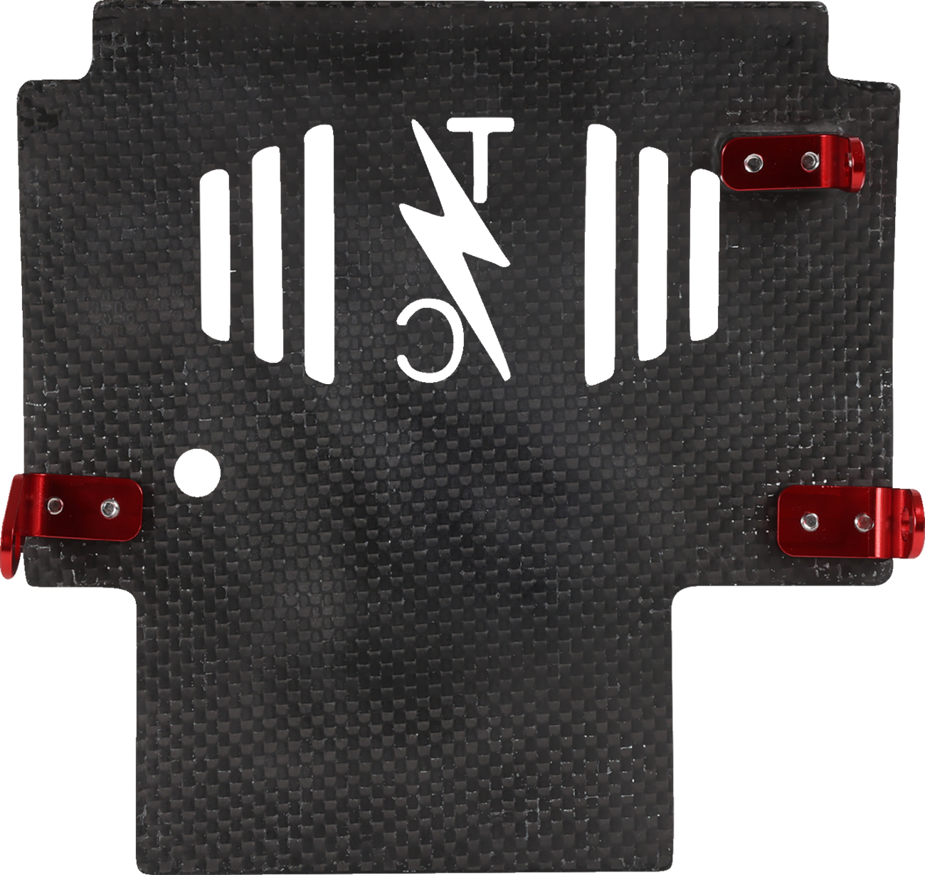 Skid Plate - Carbon Fiber/Forged - With Red Brackets - FLHX/FLTRX