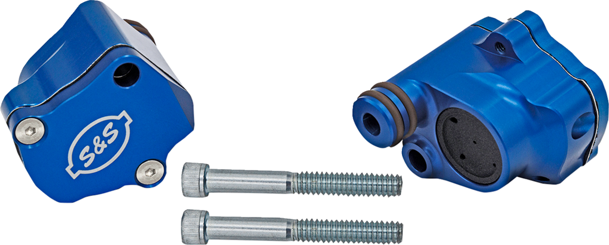 Billet Head Breather Kit - Anodized Blue - M8
