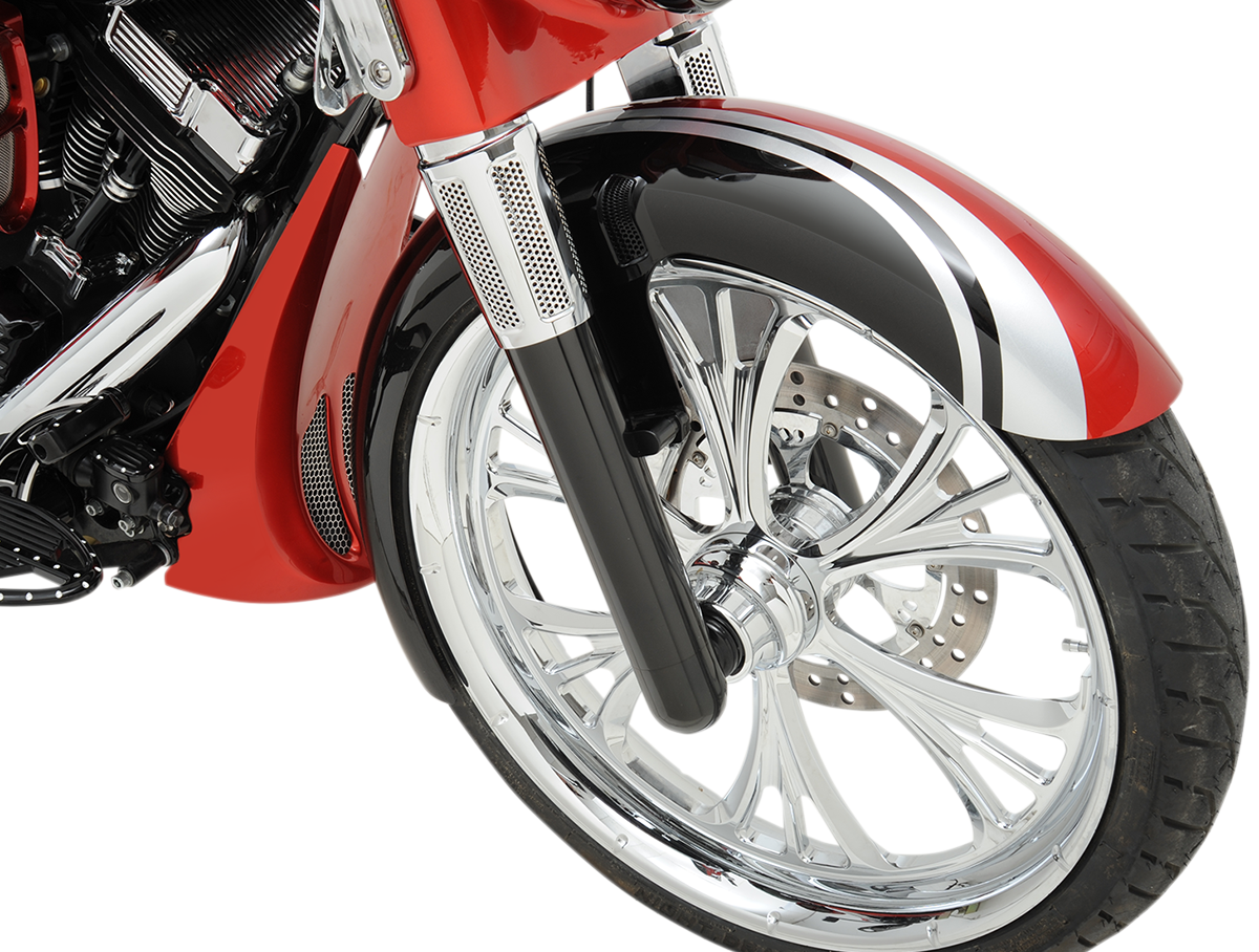 Fork Legs - Black Anodized - Hot Legs - Custom Single Disc - Smooth