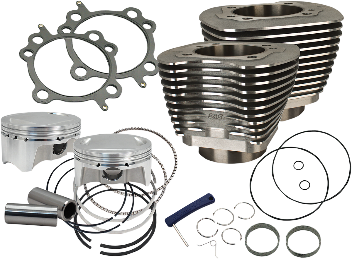 107" Big Bore Cylinder Kit - Wrinkle Black - Twin Cam