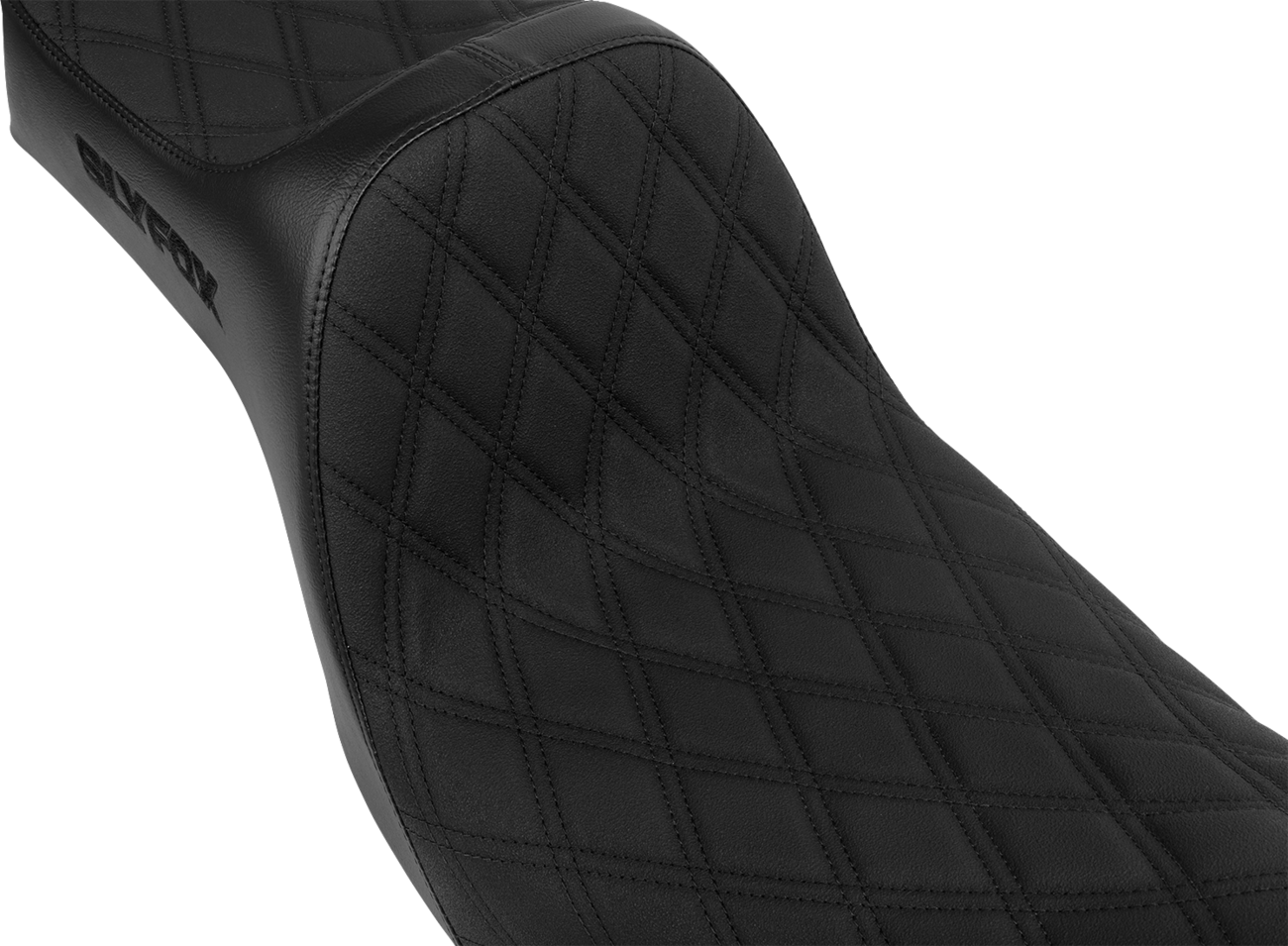 High Noon Seat - Double Diamond - Black Logo - Black Stitch - FXD/FLD '06-'17
