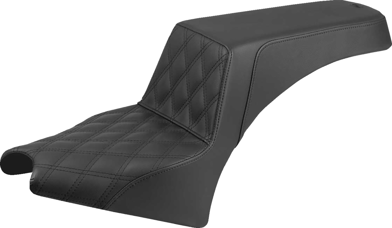 Step-Up Seat - Driver Lattice Stitch - Black - Indian Scout '25