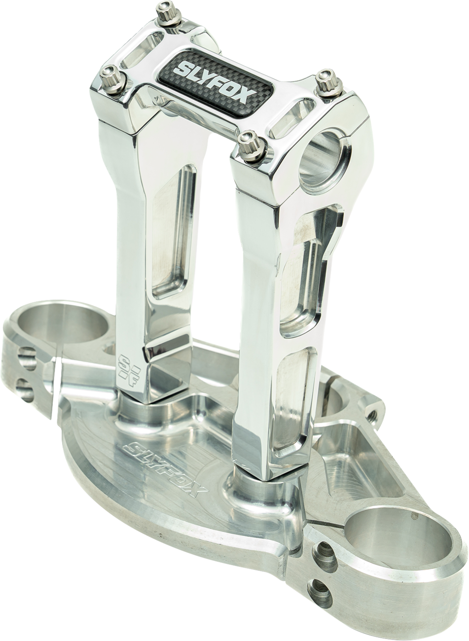 Handlebar Riser Kit - Straight - 1" Clamping - 6" Rise - Raw