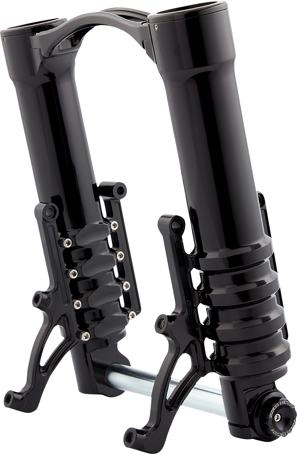 Fork Legs - 49 MM - Black Anodized - For Custom Radial Mount Brake Caliper