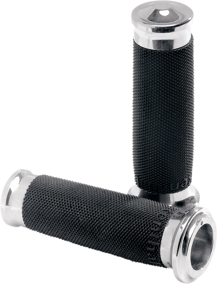 Contour Renthal Wrapped Grips - TBW - Chrome