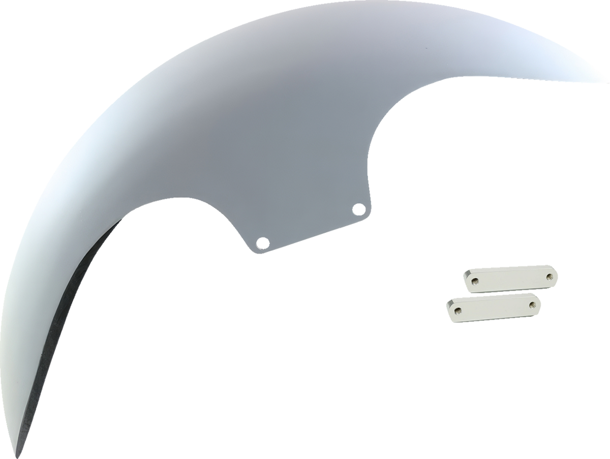 Cafe Front Fender - 19" - Chrome Adaptors