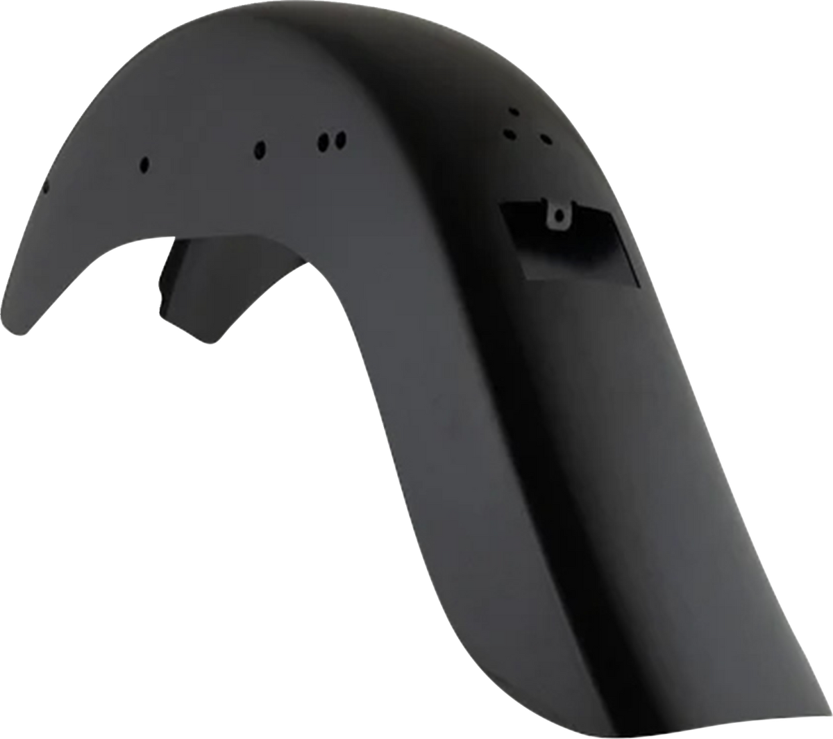 4" Stretched Rear Fender - Stock Taillight Cutout - HD Softail