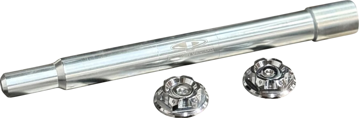Y-Axle With Turret Style Axle Cover Kit - Custom - Front - Chrome - 1"