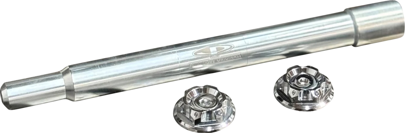 Y-Axle With Turret Style Axle Cover Kit - Custom - Front - Chrome - 1"