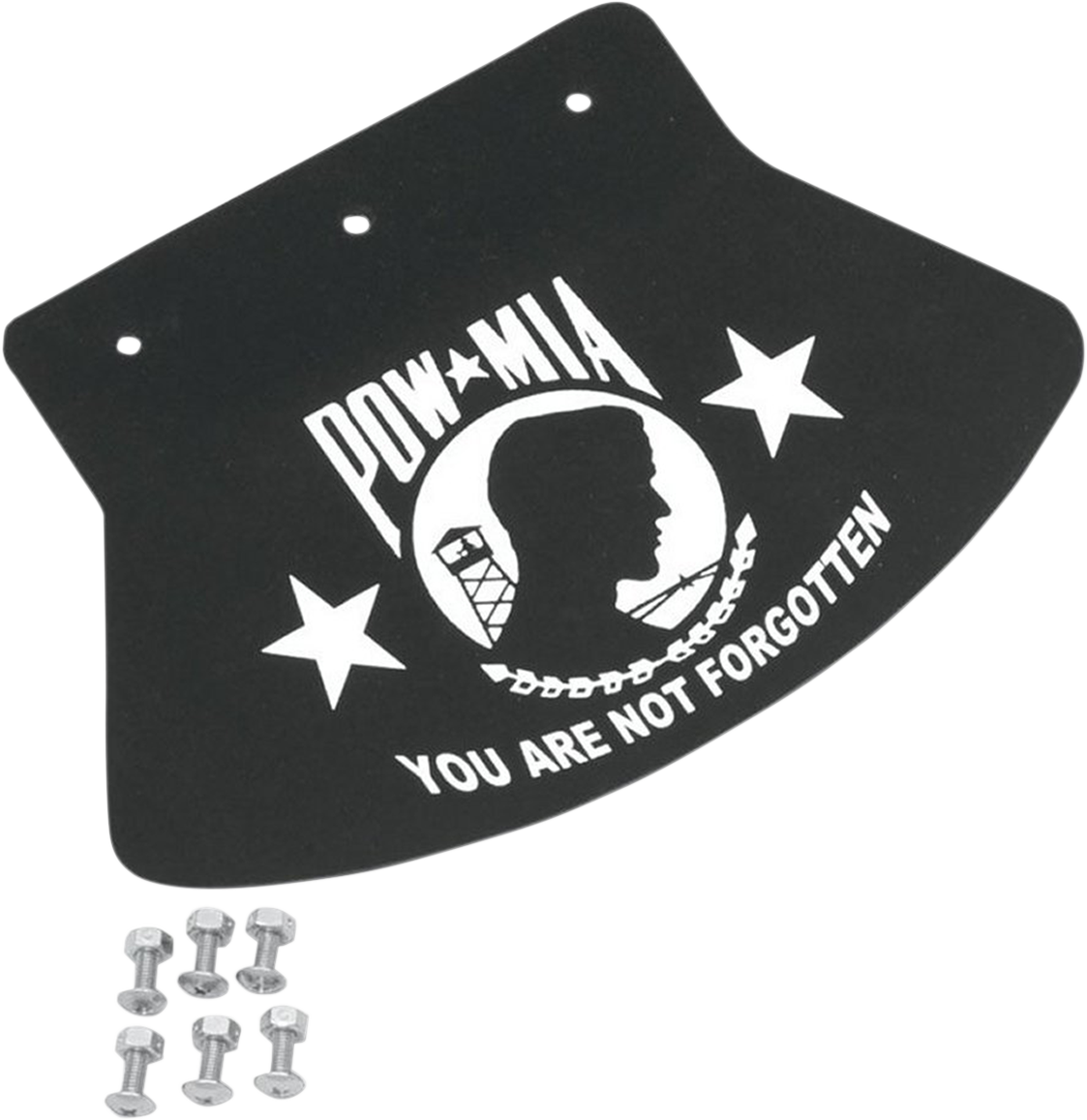 Mud Flap - POW-MIA - 9-1/2" W X 6-1/2" H