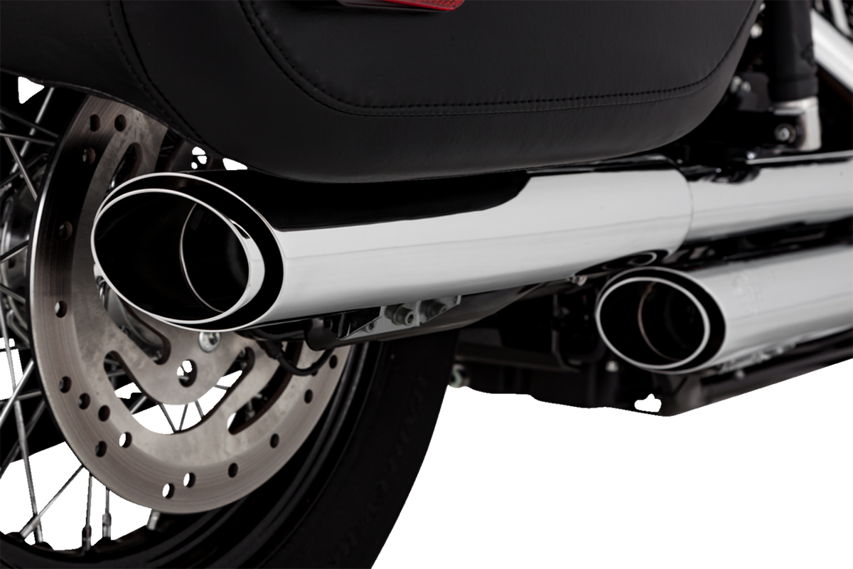 3" Twin Slash Slip-On Muffler - Chrome