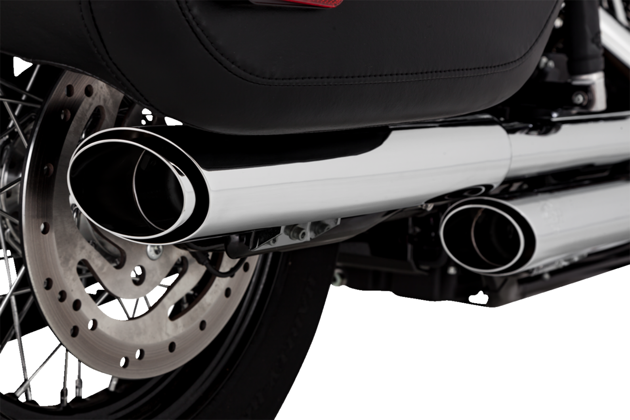 3" Twin Slash Slip-On Muffler - Chrome