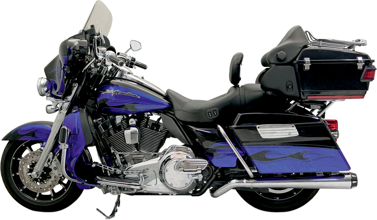 Pseudo Left-Side Megaphone Muffler - Chrome - '09-'16 FL