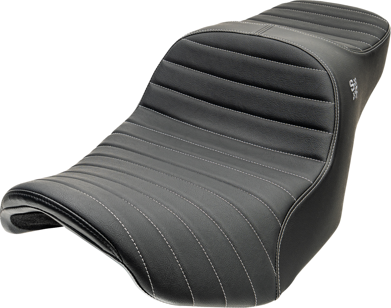 Chariot Seat - Silver Classic Stitch - Silver Logo - FLH/FLT '23.5-'26