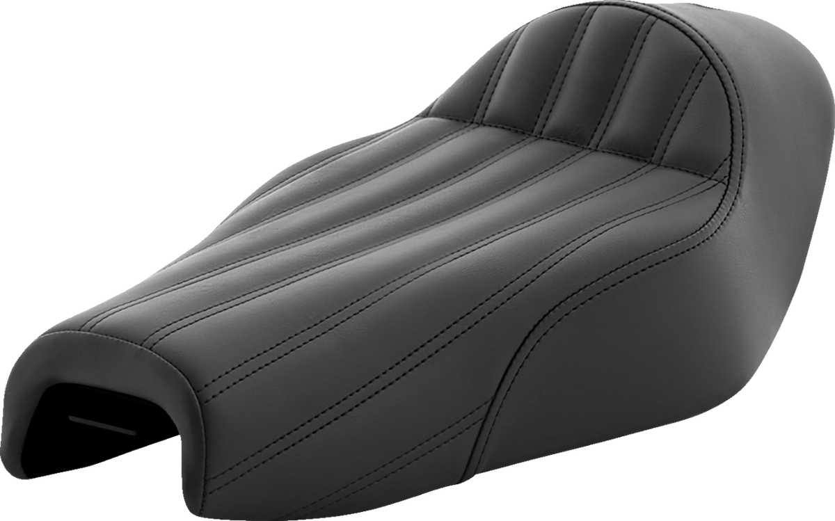Knuckle Solo Seat - Ribbed - Black - XL '04-'20