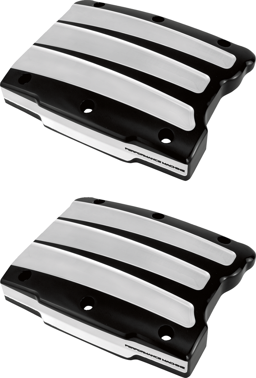 Rocker Box Cover - Scalloped - Contrast Cut - Twin Cam