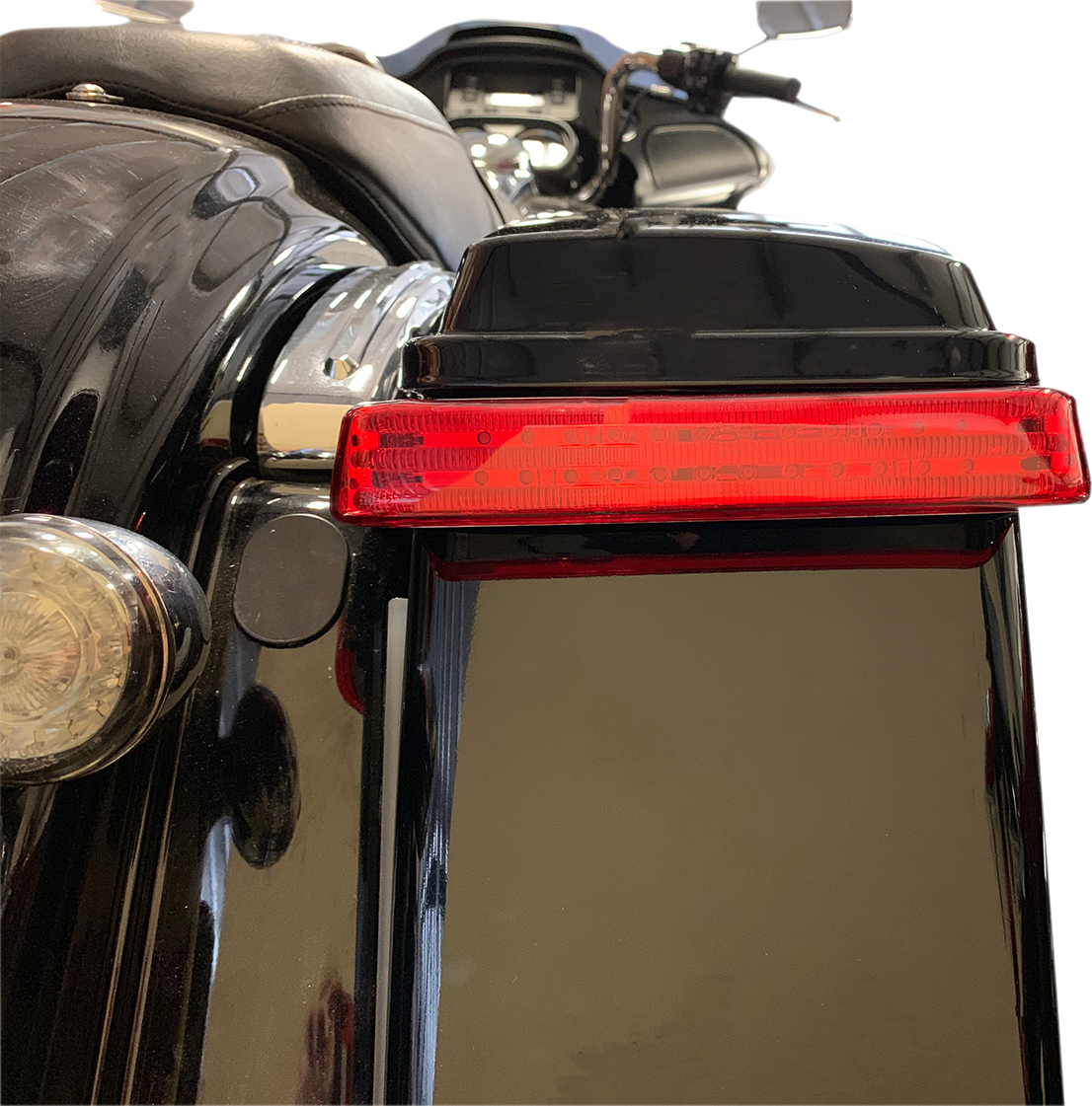 Saddlebag Lights - SS6 - Chrome/Red
