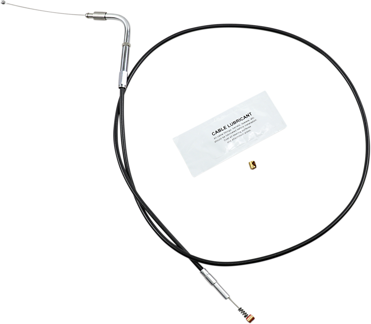 Black Vinyl Idle Cable - +6" Size - 37" Length