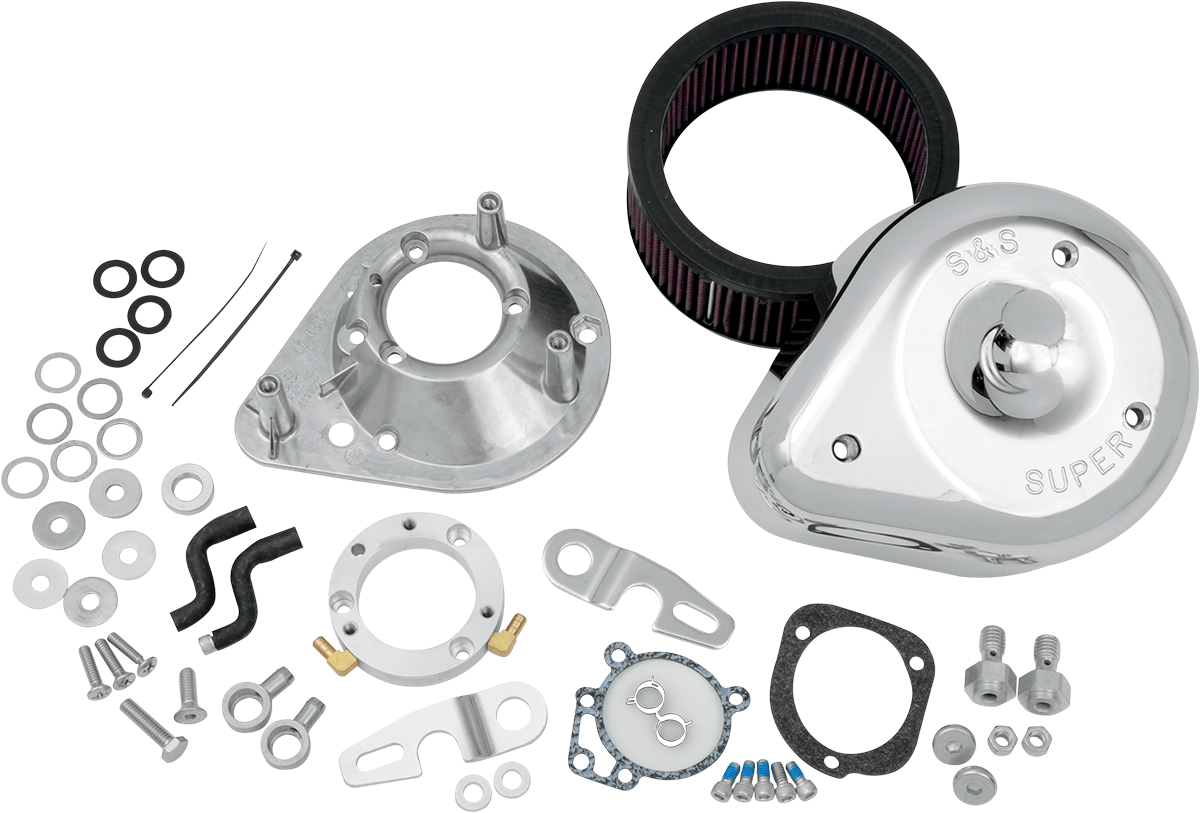Teardrop Air Cleaner Kit - Chrome