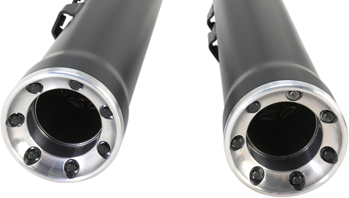 Slip-On Mufflers With Race Pro Tips - 3" - Black - '07-'17 FLSTN/FLSTSB/FLSS/FLSTFBS