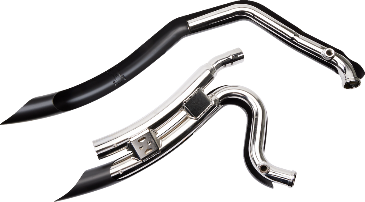 Speedster Swept Short Exhaust - Black - '06-'11 Dyna