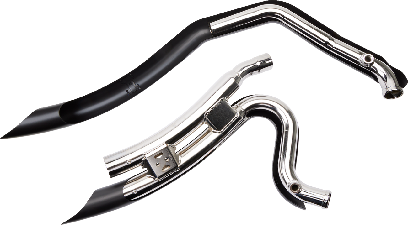 Speedster Swept Short Exhaust - Black - '06-'11 Dyna