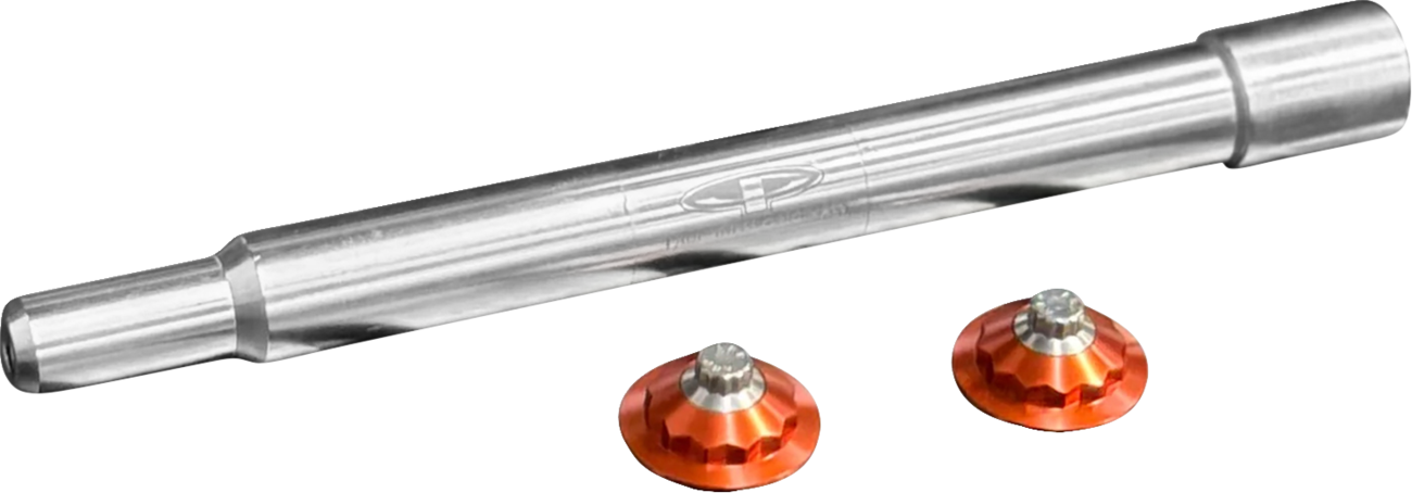 Y-Axle With 12 Point Style Axle Cover Kit - Custom - Front - Orange - 1"