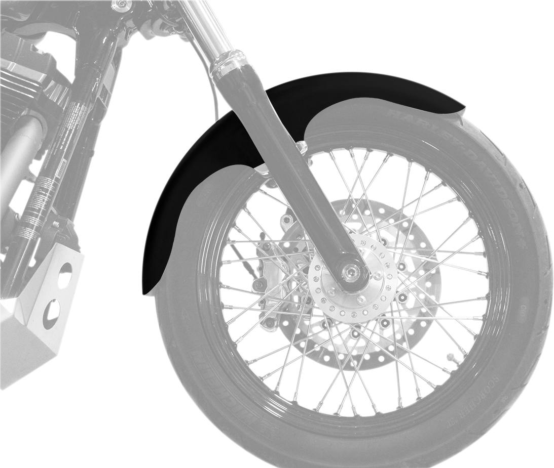 Klub Front Fender - Black - 19" - HD Softail