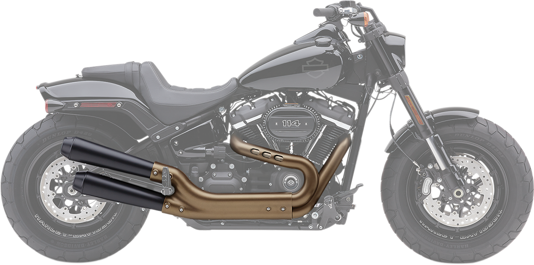 El Diablo Slip-On Mufflers - Raven Black - FXFB/S