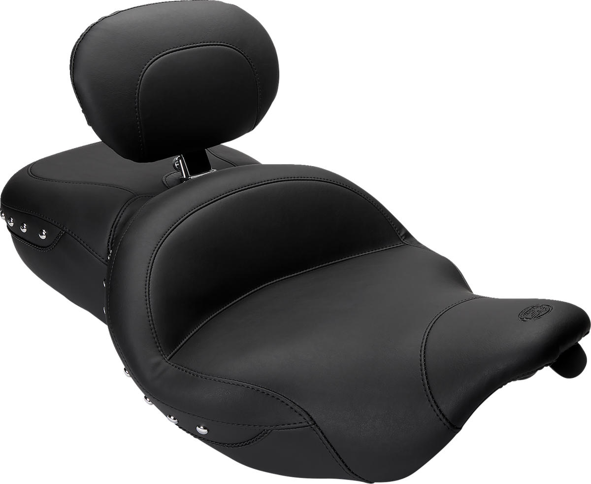 Super Touring Seat - Chrome Studded - Driver's Backrest - FL '08-'25