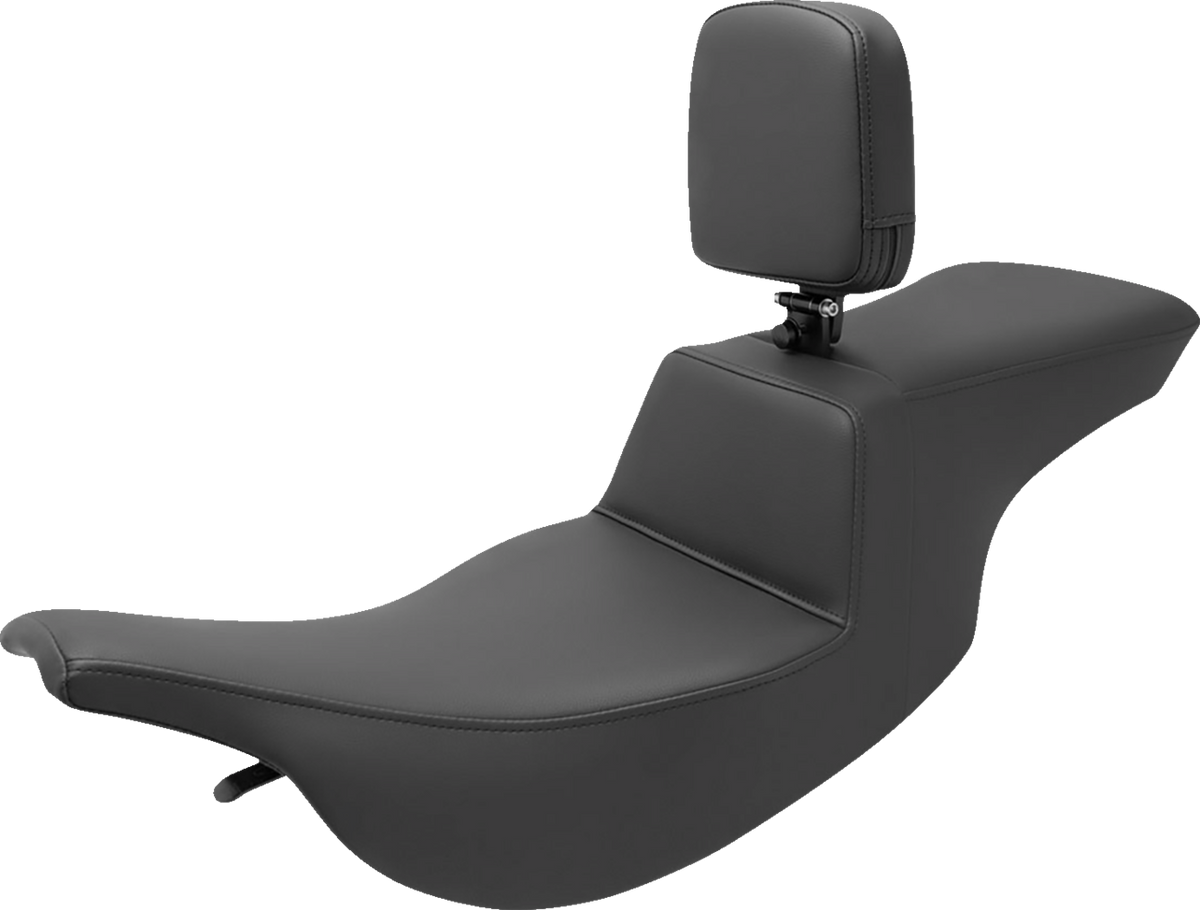 Tour Step-Up Seat - Rider Backrest - Plain - FL '97-'07
