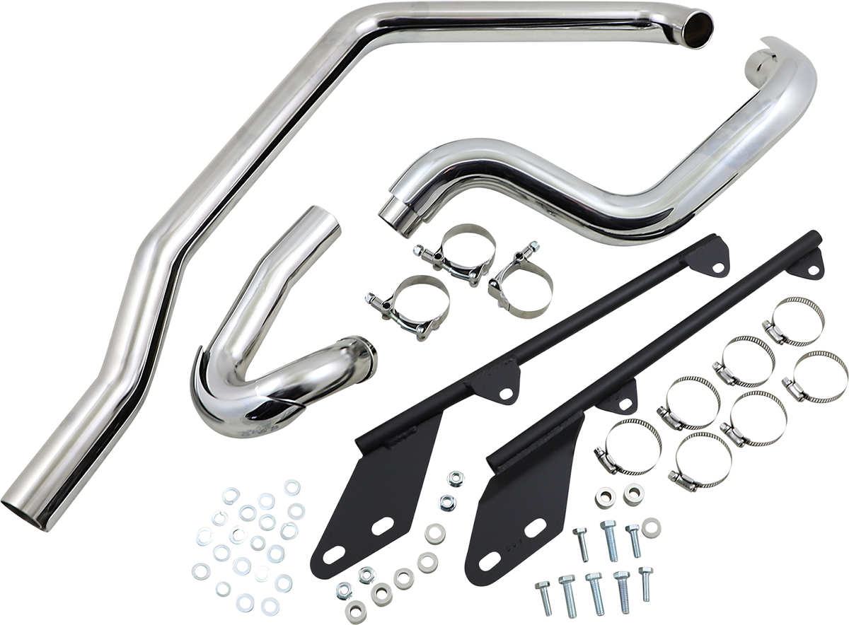 Power Curve True-Dual Crossover Header Pipes - '86-'06 Softail