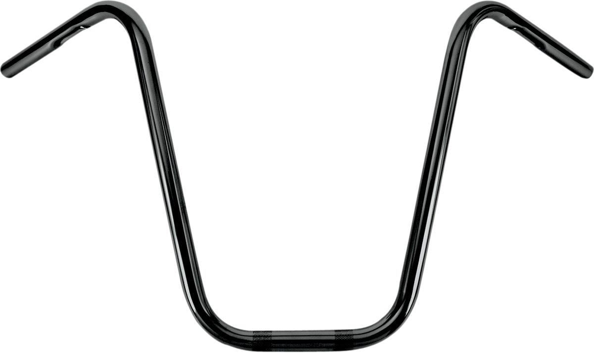 1" Narrow Bottom Ape Hanger Handlebar - 16" - Black